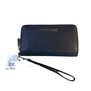 Michael Michael Kors | Jet Set Travel LG Flat Multifunction Phone Case - Black